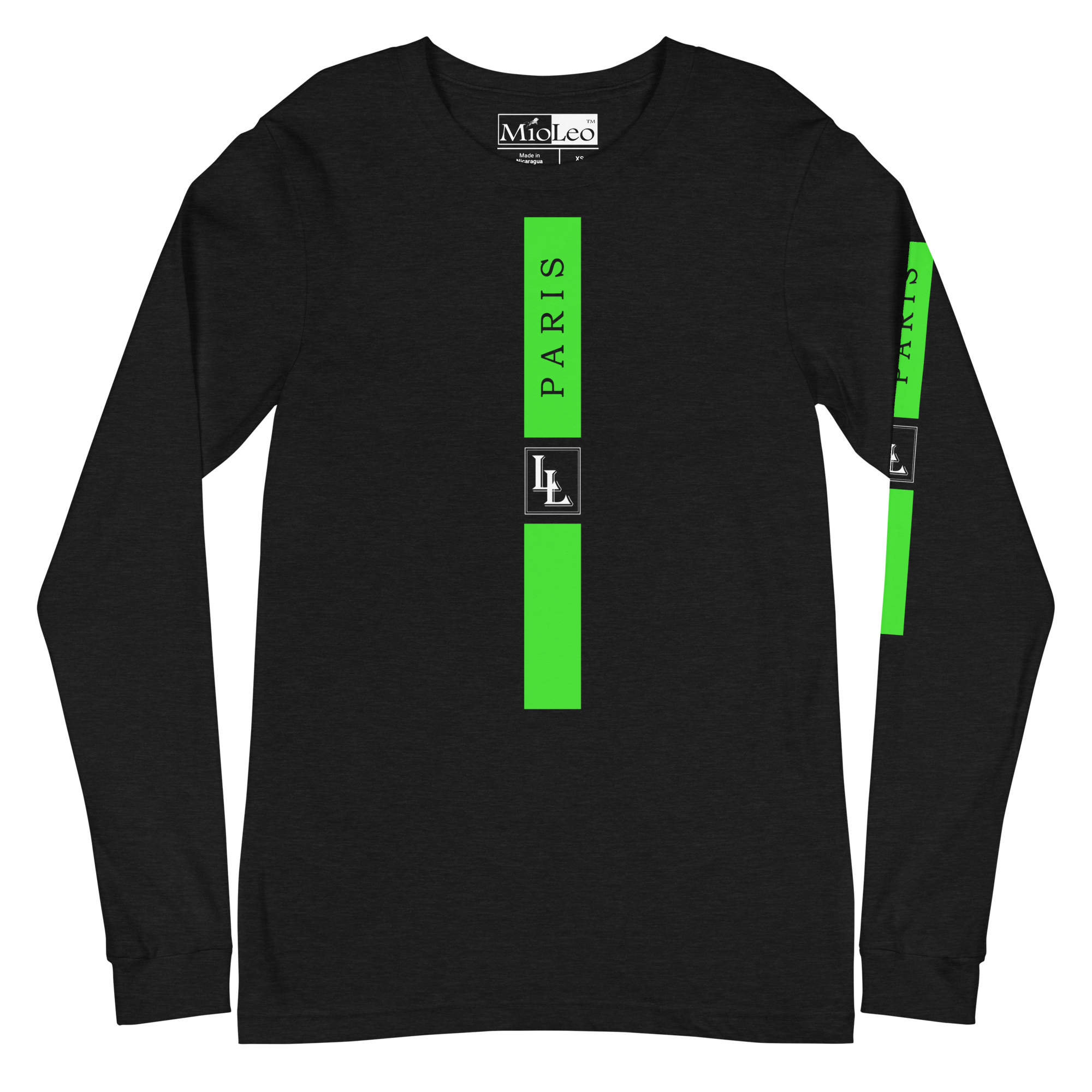 Unisex Sleeve-Shirt Black-Line No.07/2 "1 of 5K" by Léon LeRef