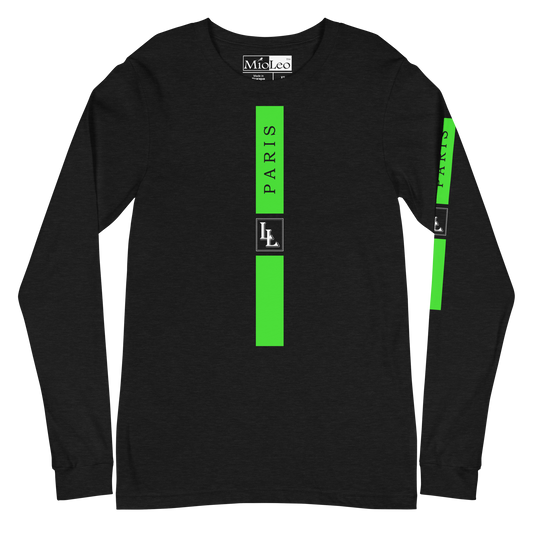 Unisex Sleeve-Shirt Black-Line No.07/2 "1 of 5K" by Léon LeRef