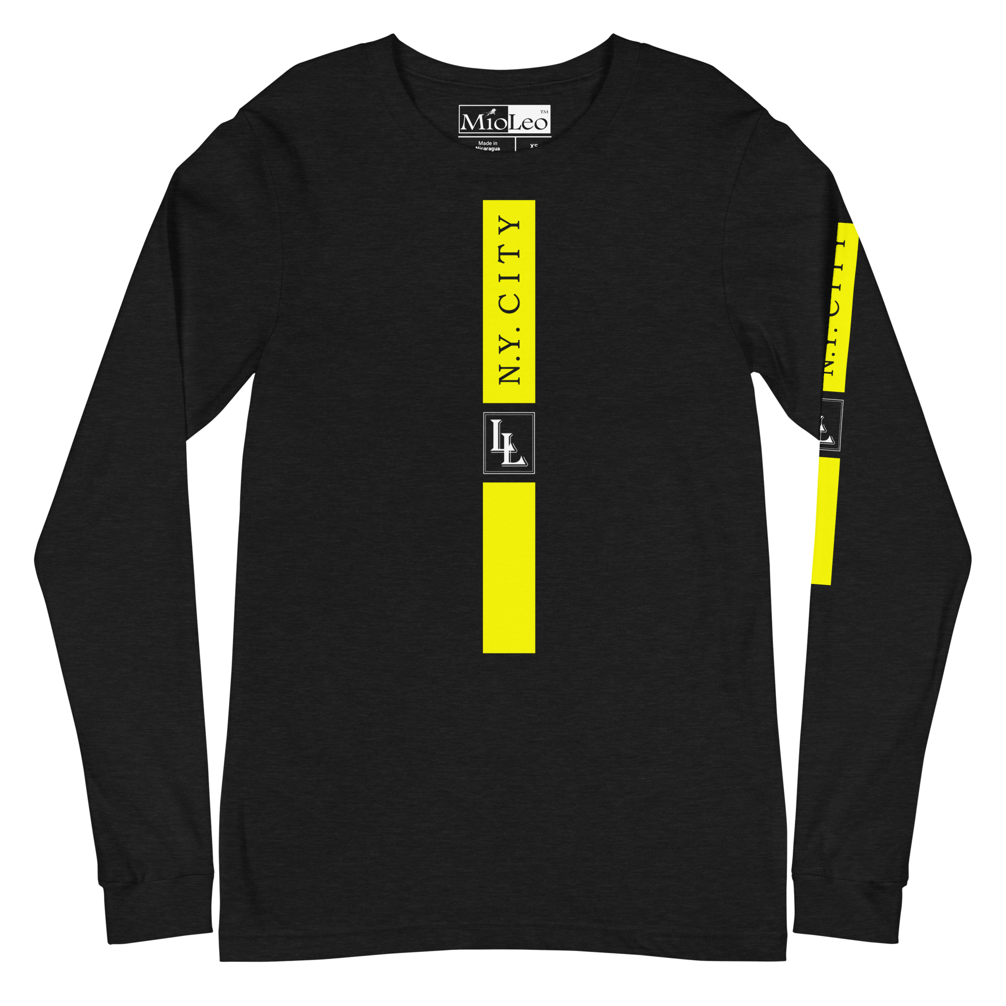 Unisex Sleeve-Shirt Black-Line No.02/2 "1 of 5K" by Léon LeRef