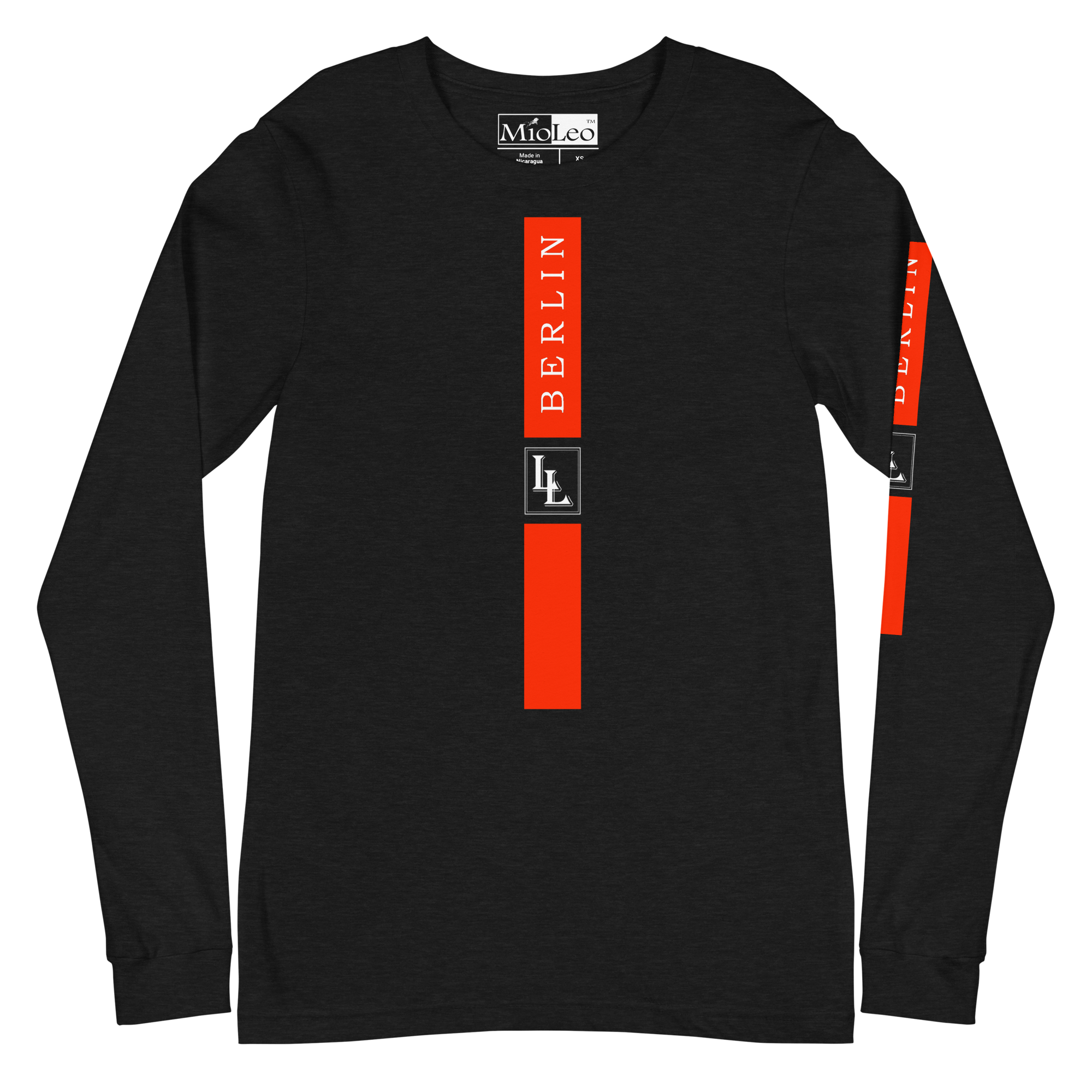 Unisex Sleeve-Shirt Black-Line No.03/2 "1 of 5K" by Léon LeRef