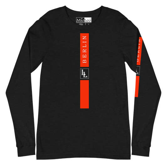 Unisex Sleeve-Shirt Black-Line No.03/2 "1 of 5K" by Léon LeRef