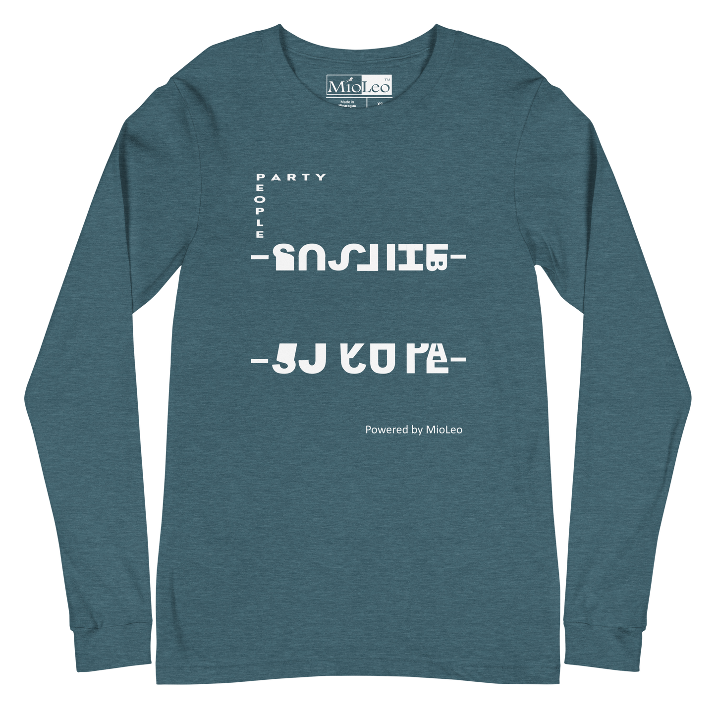 Unisex Long Sleeve-Shirt Cyan-Line No.220 "1 of 20K" by MioLeo
