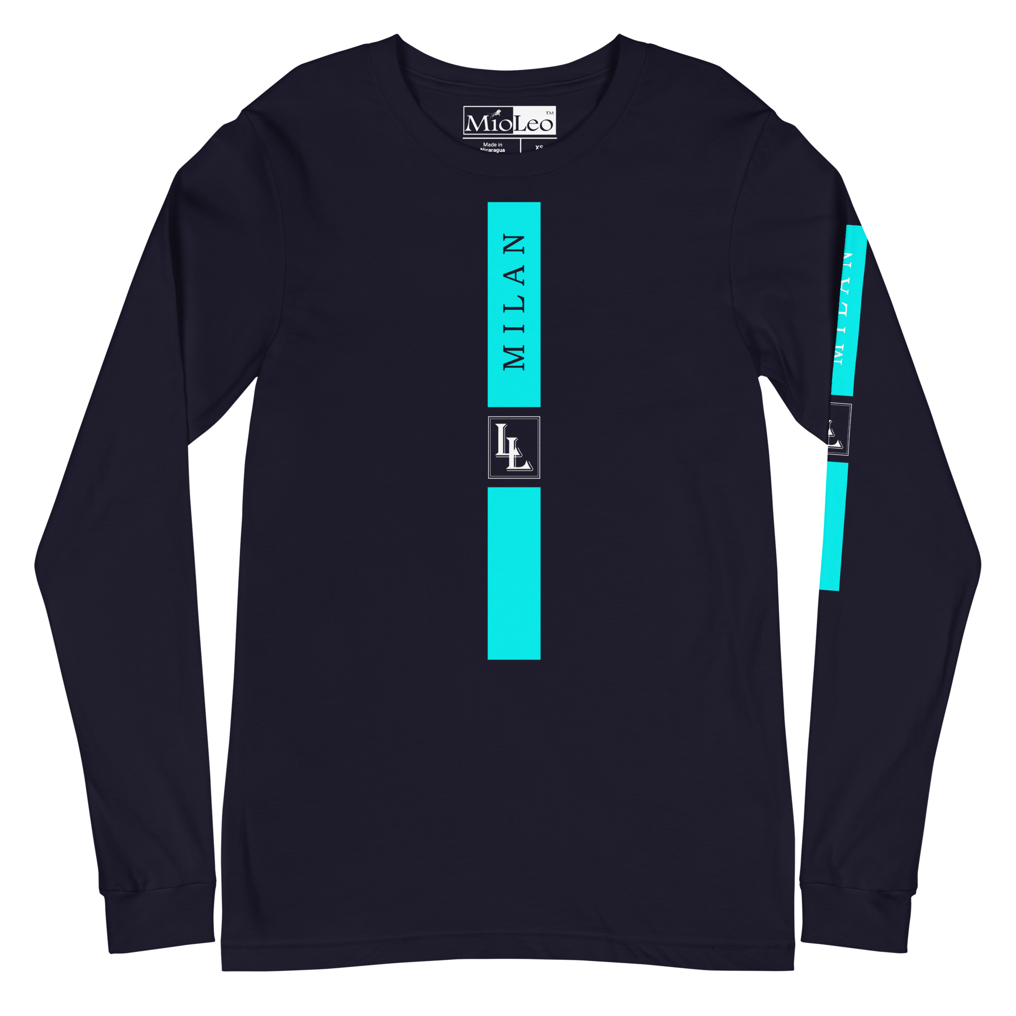 Unisex Sleeve-Shirt Black-Line No.05/2 "1 of 5K" by Léon LeRef