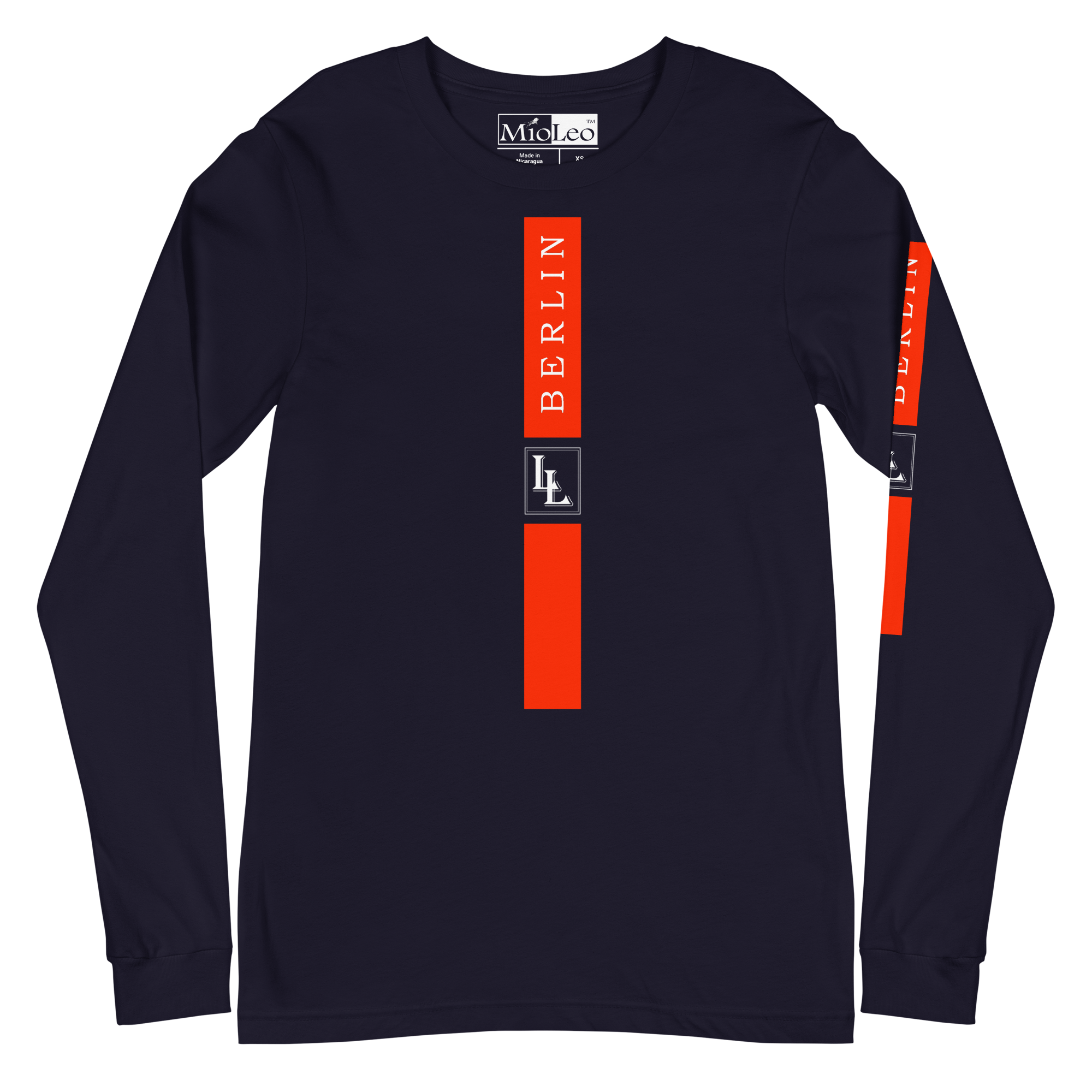 Unisex Sleeve-Shirt Black-Line No.03/2 "1 of 5K" by Léon LeRef