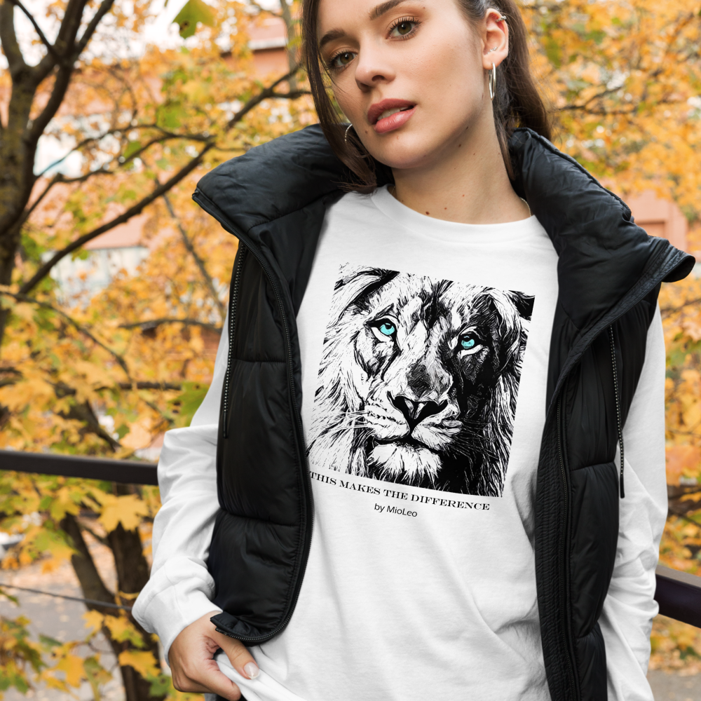 Unisex Sleeve-Shirt White-Line No.039 "1 of 10K Limited" by MioLeo