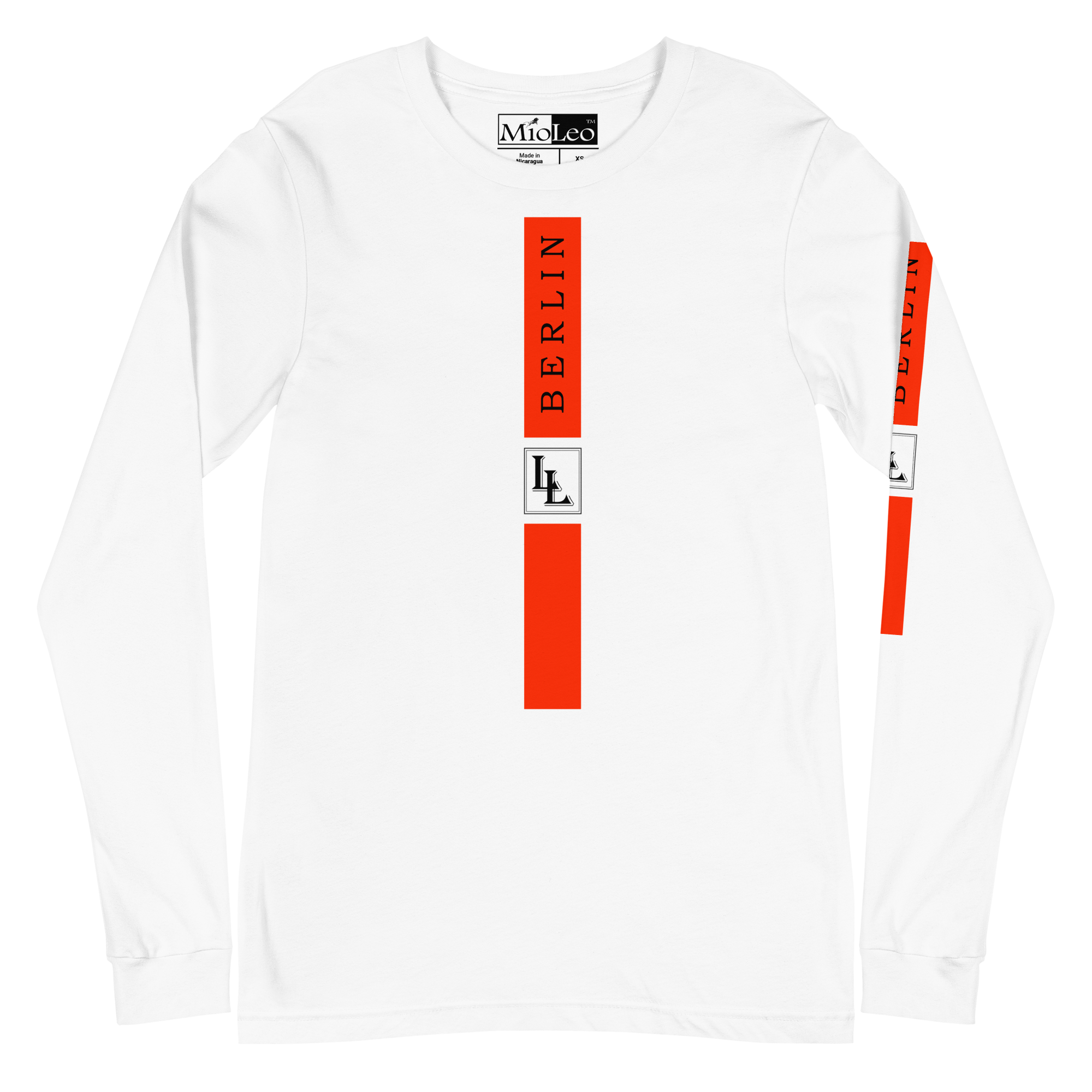 Unisex Sleeve-Shirt Black-Line No.03/1 "1 of 5K" by Léon LeRef