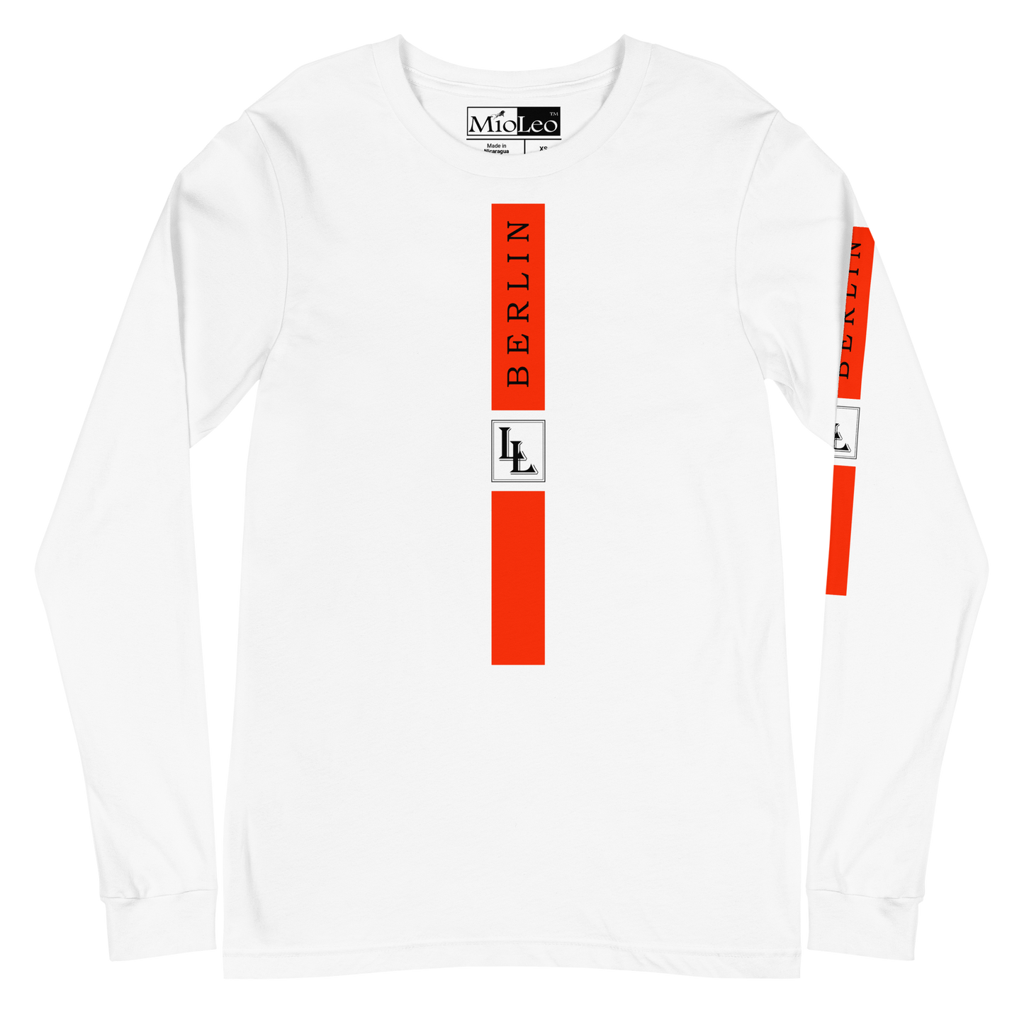 Unisex Sleeve-Shirt Black-Line No.03/1 "1 of 5K" by Léon LeRef