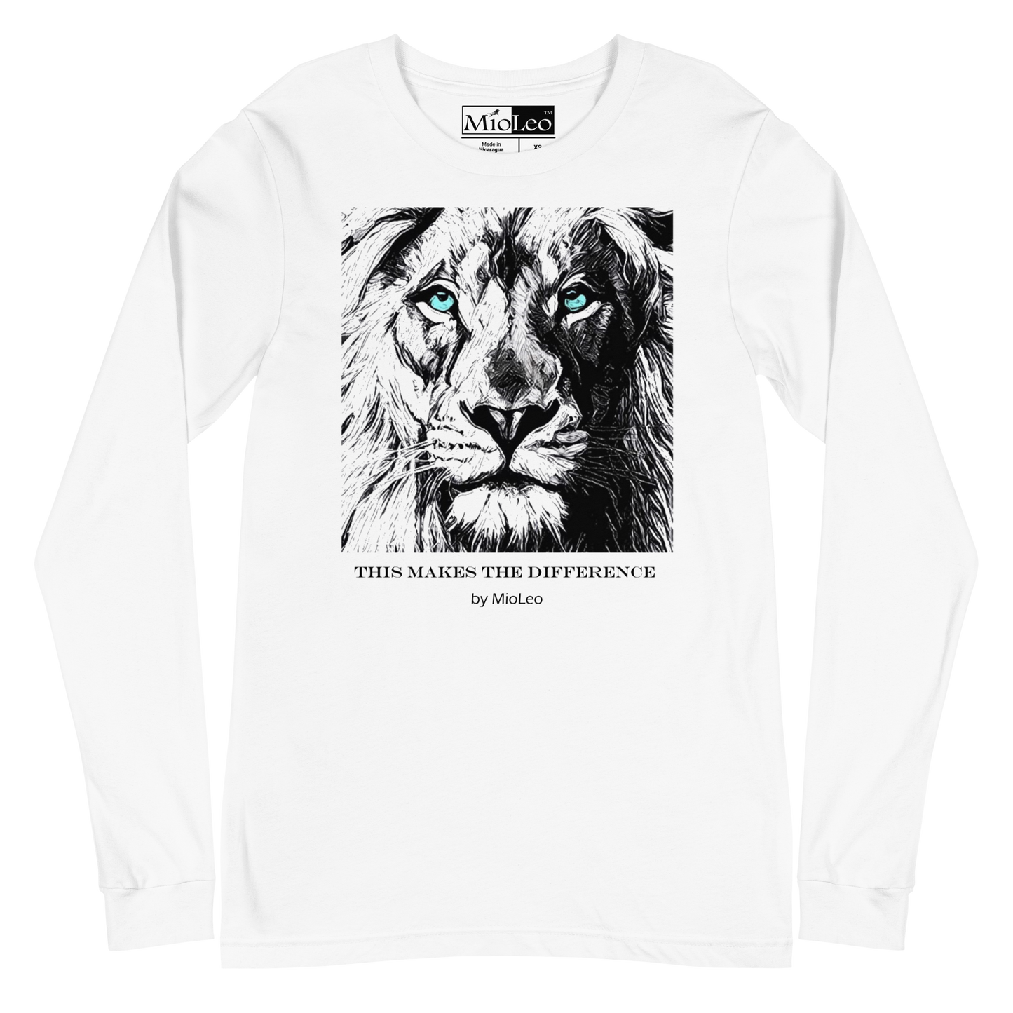 Unisex Sleeve-Shirt White-Line No.039 "1 of 5K" by MioLeo