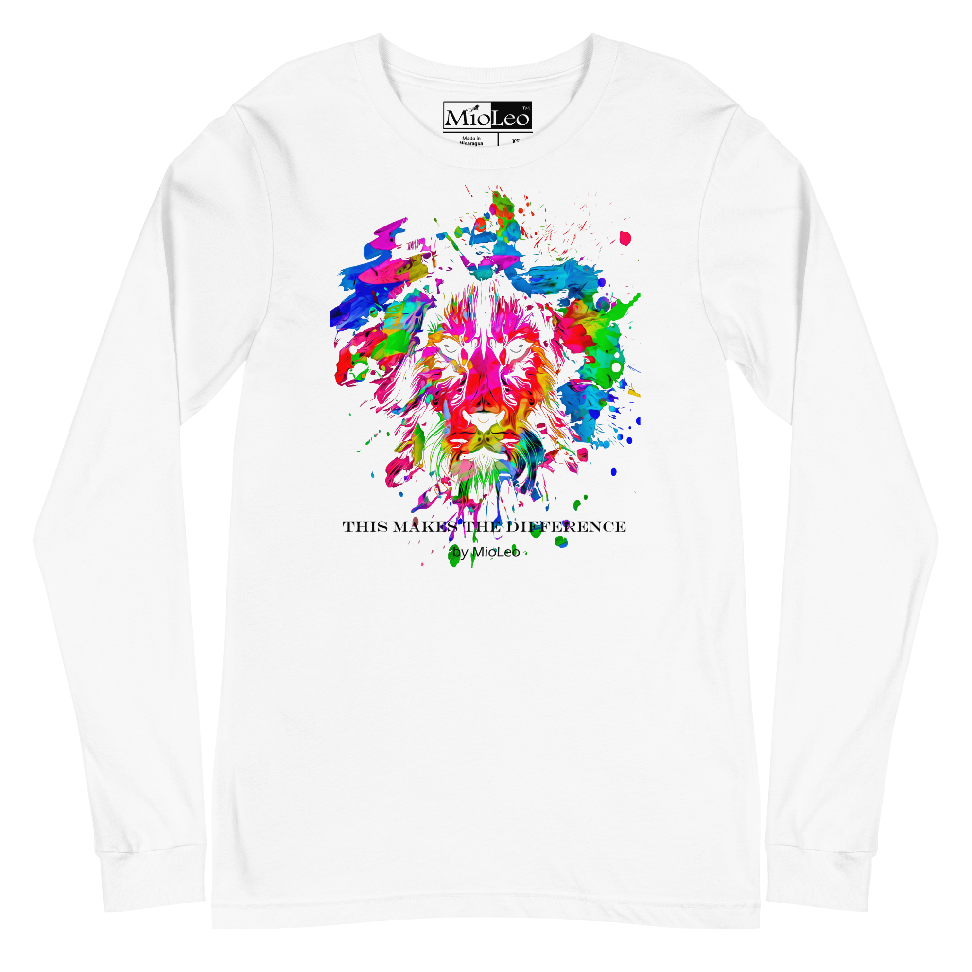 Unisex Sleeve-Shirt White-Line No.004 "1 of 250 Ultra-Exclusive" by MioLeo