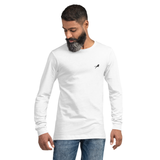 Unisex Long Sleeve - White-Line No.001 "1 of 50K Mass-Luxury" by MioLeo