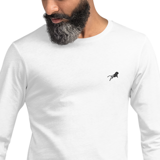 Unisex Long Sleeve - White-Line No.001 "1 of 50K Mass-Luxury" by MioLeo