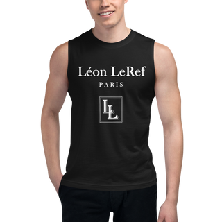 Herren-Muscle-Shirt Black-Line Nr.046 „unlimited“ von Léon LeRef