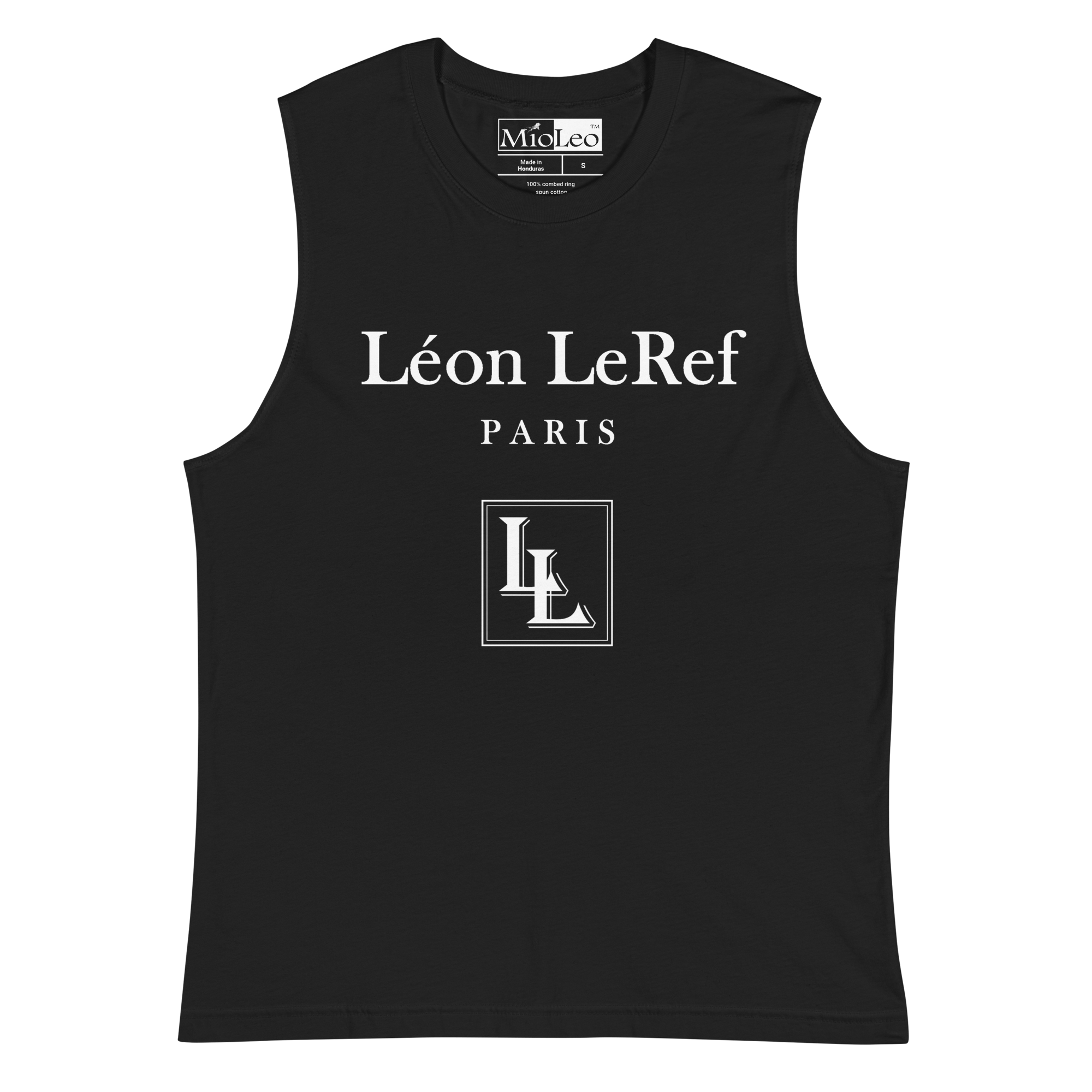 Men´s Muscle Shirt Black-Line No.046 "1 of 5K Premium-Exclusive" by Léon LeRef