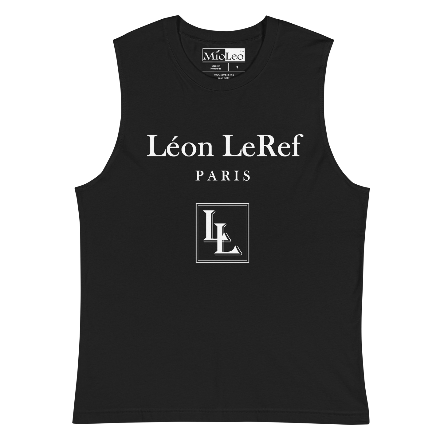 Herren-Muscle-Shirt Black-Line Nr.046 „unlimited“ von Léon LeRef