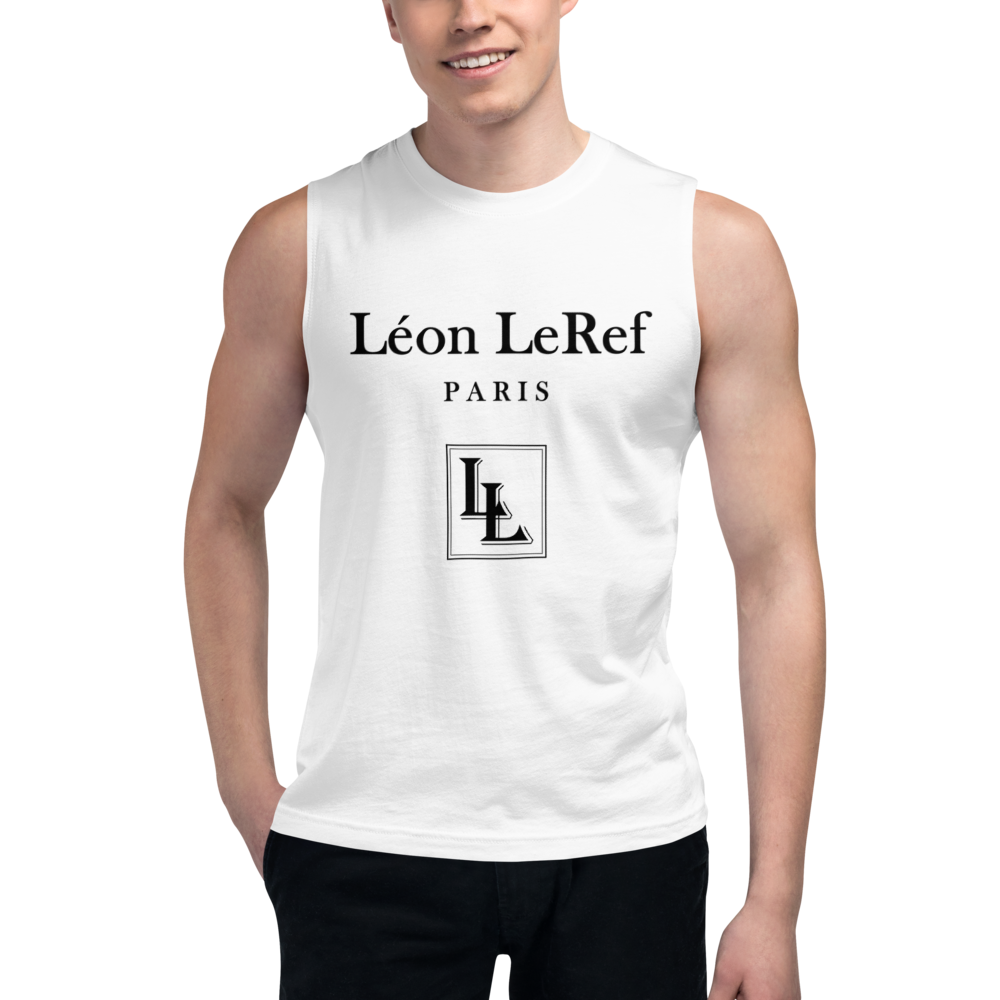 Herren-Muscle-Shirt Black-Line Nr.045 „unlimited“ von Léon LeRef