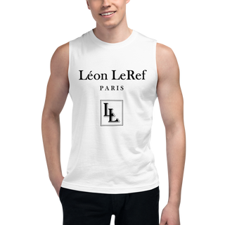 Herren-Muscle-Shirt Black-Line Nr.045 „unlimited“ von Léon LeRef