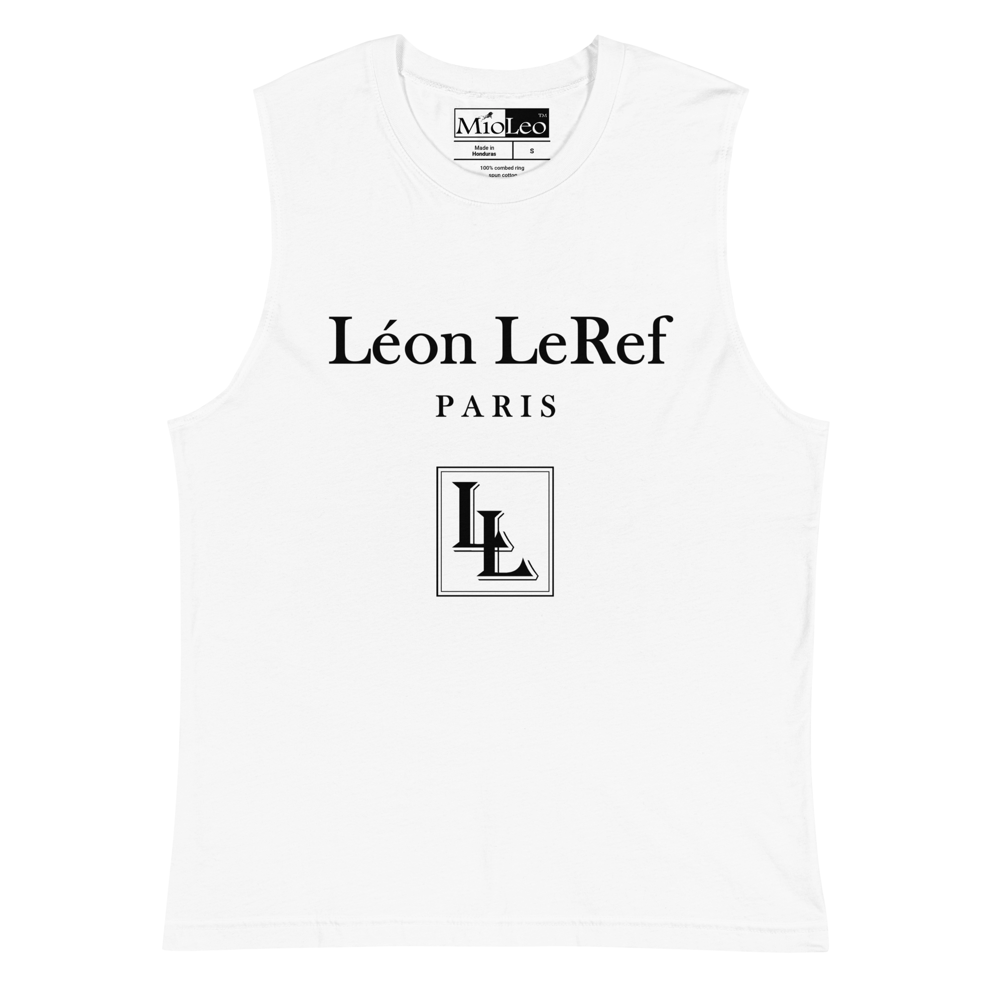 Herren-Muscle-Shirt Black-Line Nr.045 „unlimited“ von Léon LeRef