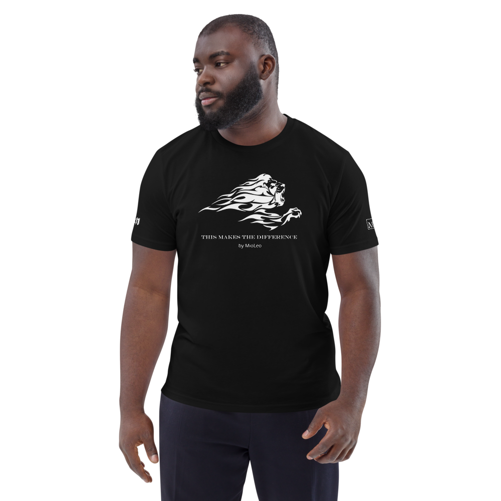 Unisex T-Shirt White-Line No.011 "1 of 50K Mass-Luxury" by MioLeo
