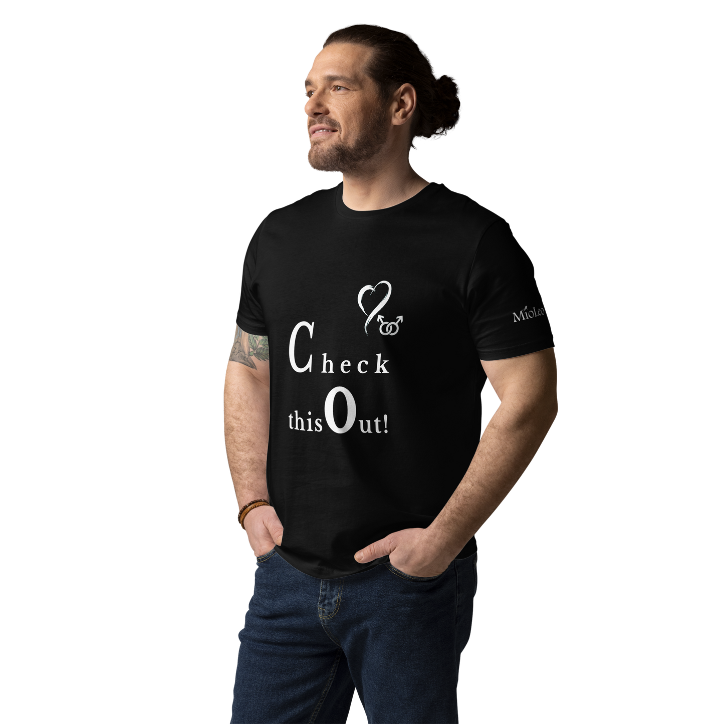 Gay Organic Cotton T-Shirt - Love-Line No.049 "unlimited" by MioLeo