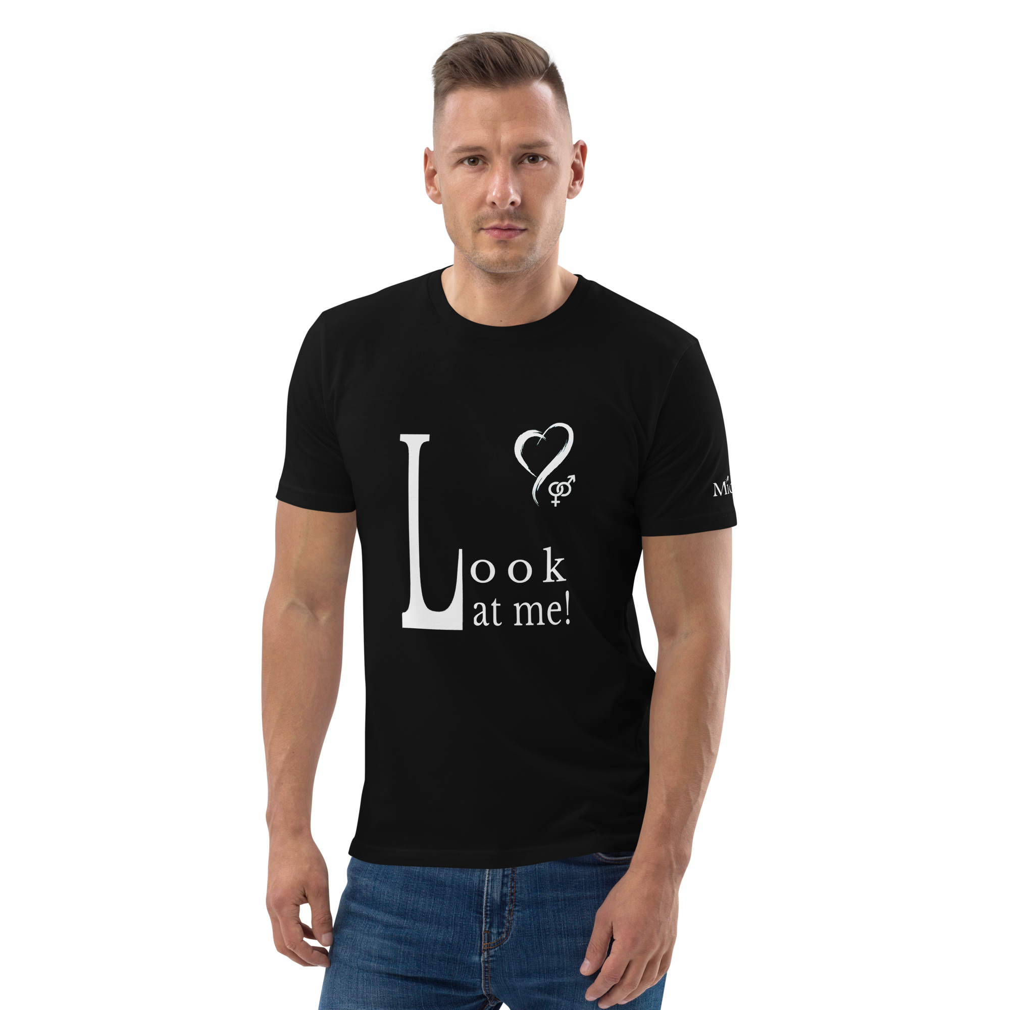 Hetero Organic Cotton T-Shirt - Love-Line No.007 "unlimited" by MioLeo