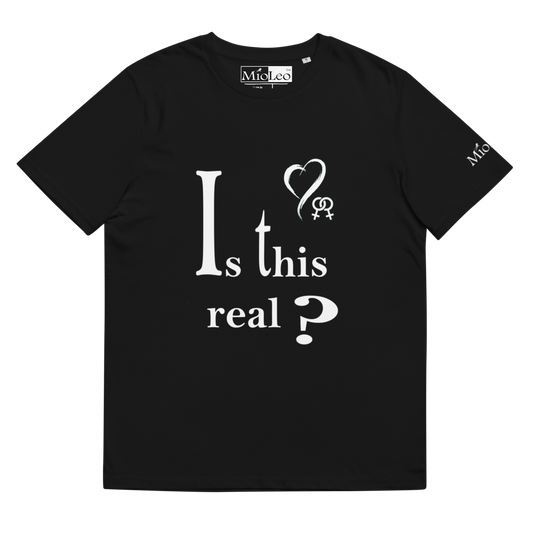 Lesbisches Bio-Baumwoll-T-Shirt – Love-Line Nr.018 „unlimited“ von MioLeo