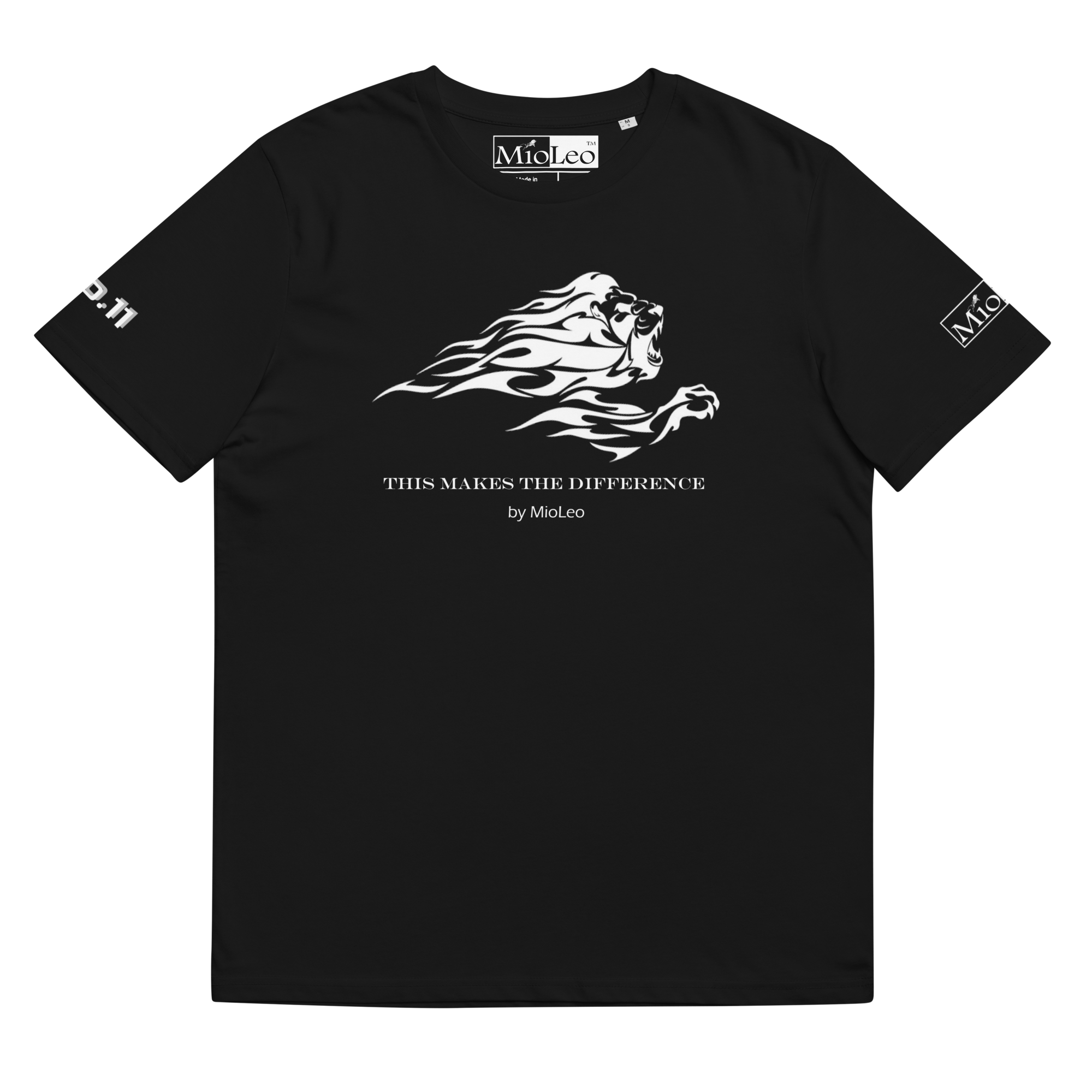 Unisex T-Shirt White-Line No.011 "1 of 50K Mass-Luxury" by MioLeo