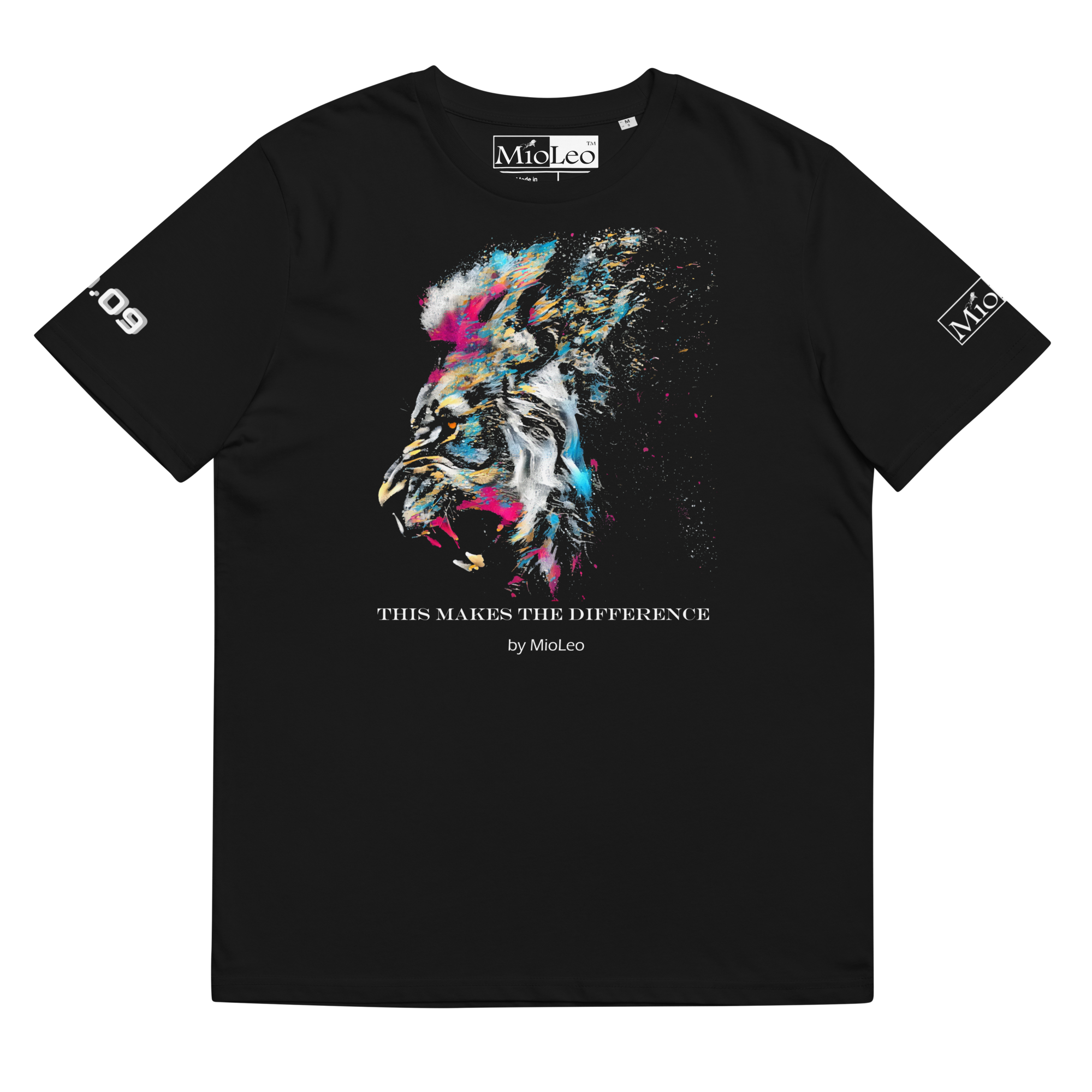 Unisex T-Shirt White-Line No.009 "1 of 100 Super-Ultra-Exclusive" by MioLeo