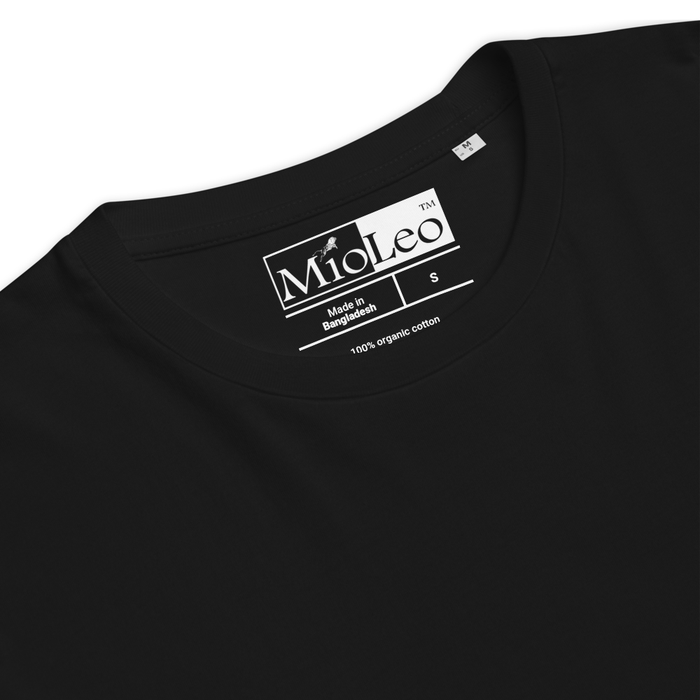 Unisex Organic Cotton T-Shirt - White-Line No.001-7 "1 of 50K Mass-Luxury" by MioLeo