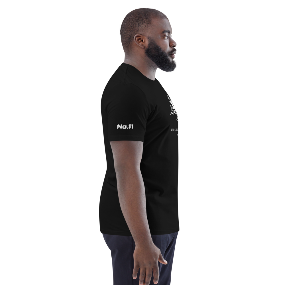Unisex T-Shirt White-Line No.011 "1 of 50K Mass-Luxury" by MioLeo