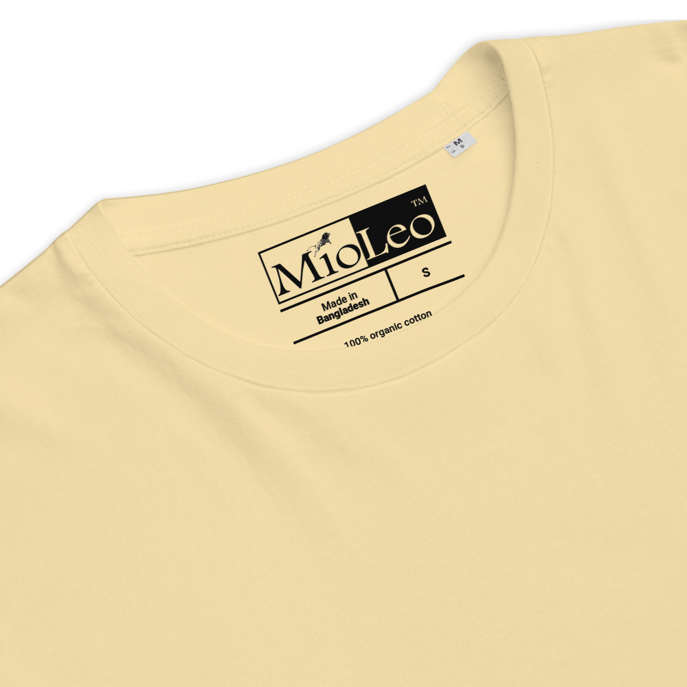 Unisex Organic Cotton T-Shirt - White-Line No.001-8 "unlimited" by MioLeo