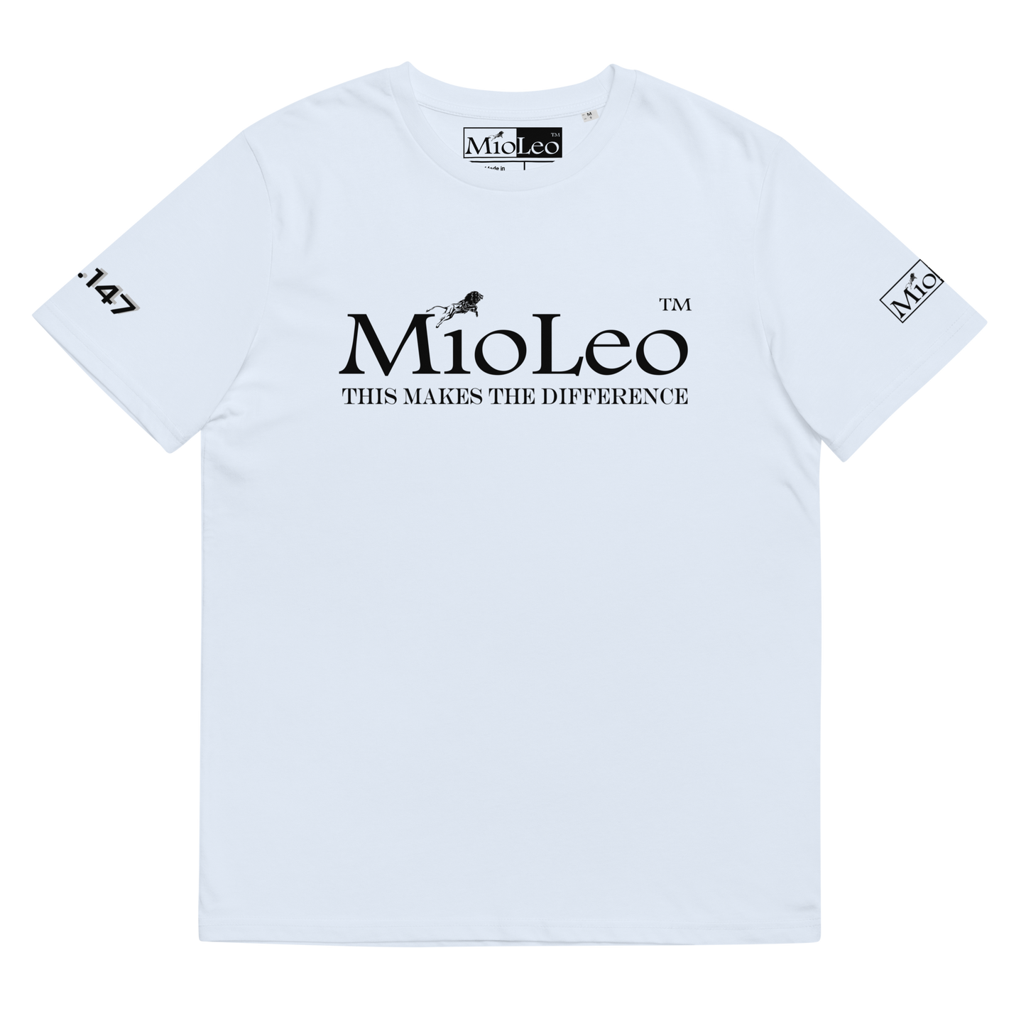 Unisex T-Shirt White-Line No.147 "unlimited" by MioLeo