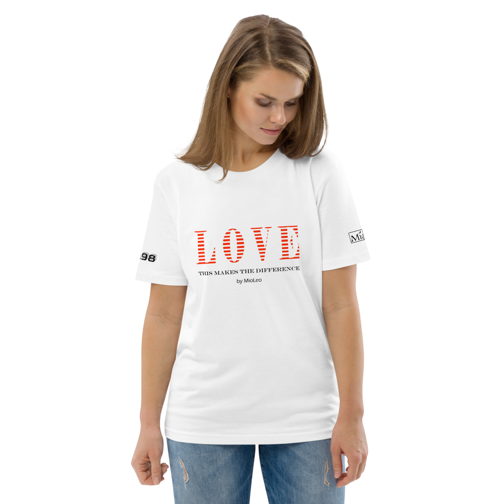 Unisex T-Shirt White-Line No.098 "1 of 250 Ultra-Exclusive" by MioLeo