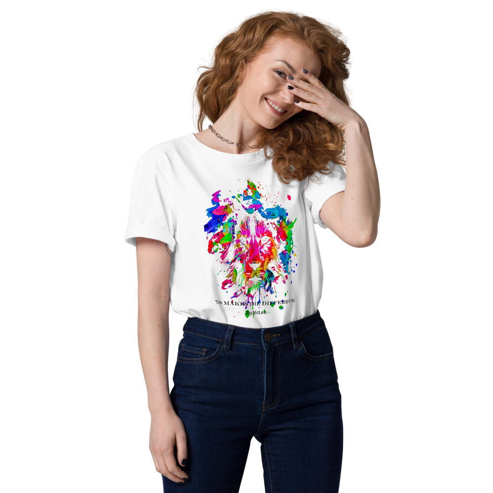Unisex T-Shirt White-Line No.004 "1 of 250 Ultra-Exclusive" by MioLeo