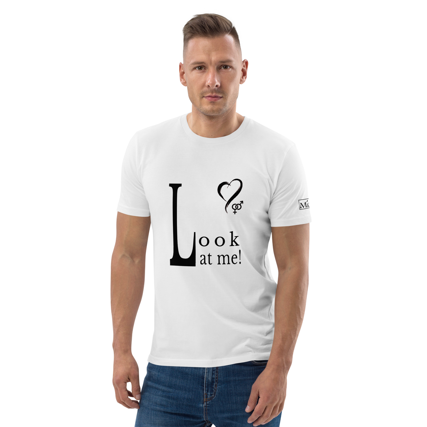 Hetero T-Shirt aus Bio-Baumwolle - Love-Line No.04 „unlimited“ von MioLeo