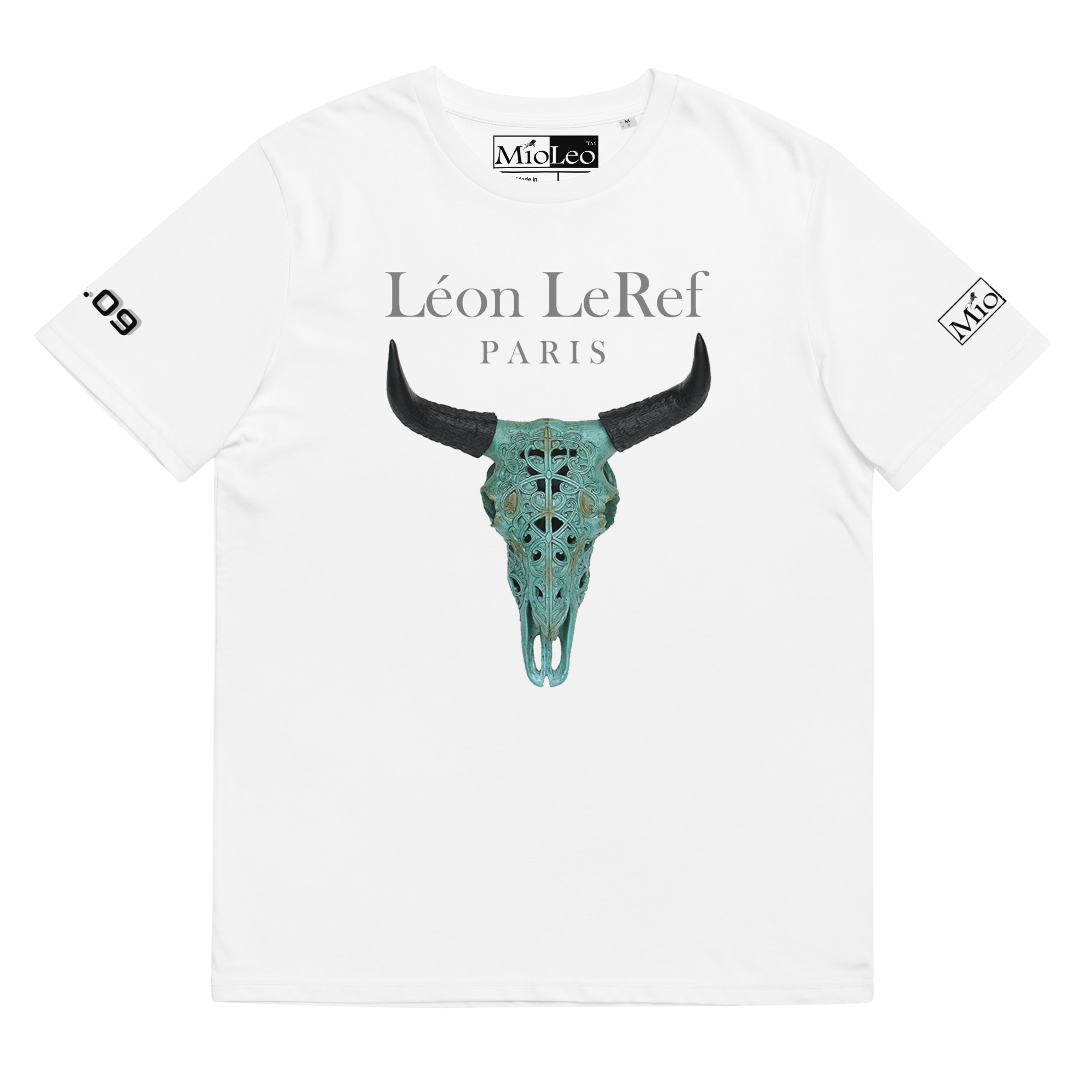 Unisex T-Shirt Black-Line No.09 "1 of 1K Master-Exclusive" by Léon LeRef