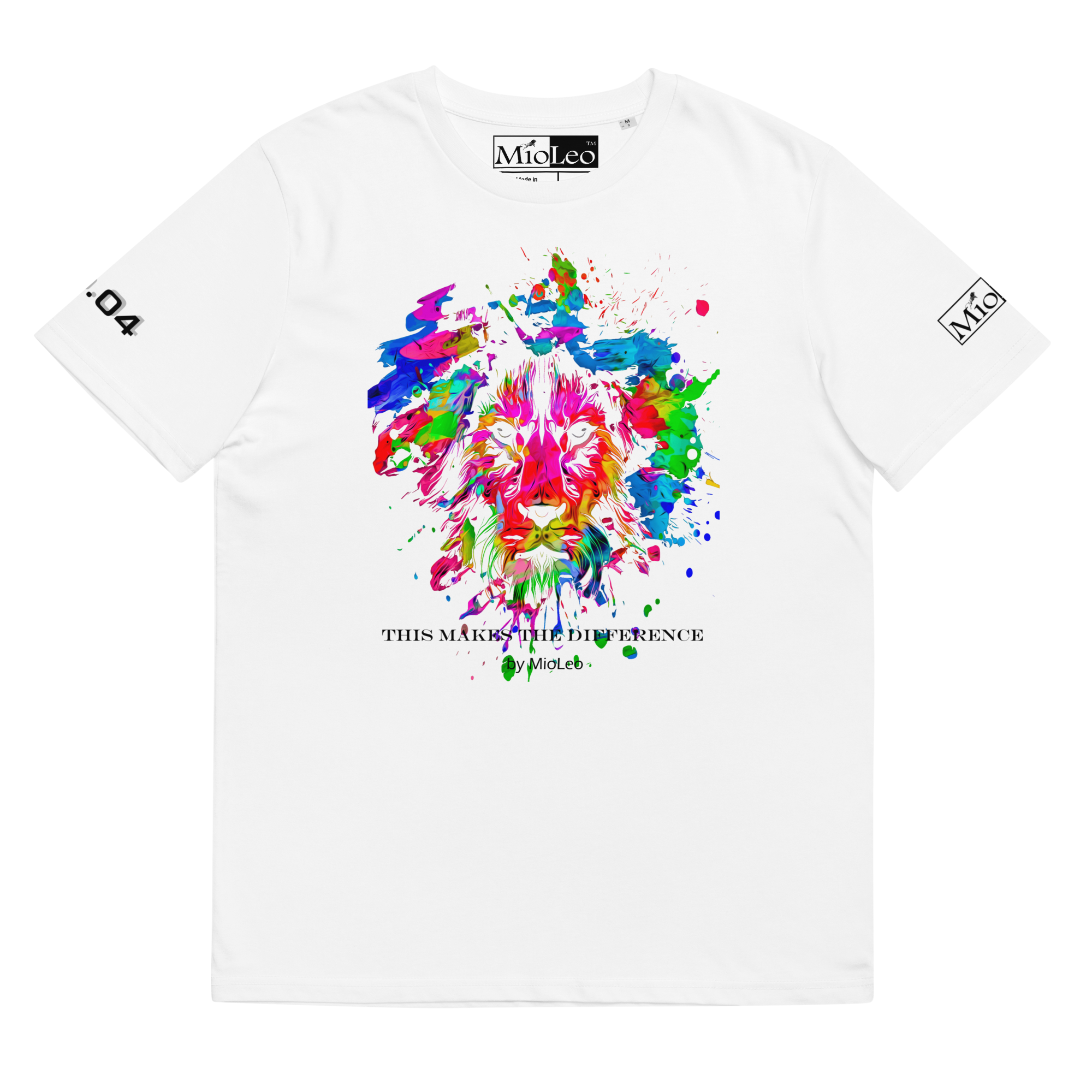 Unisex T-Shirt White-Line No.004 "1 of 250 Ultra-Exclusive" by MioLeo