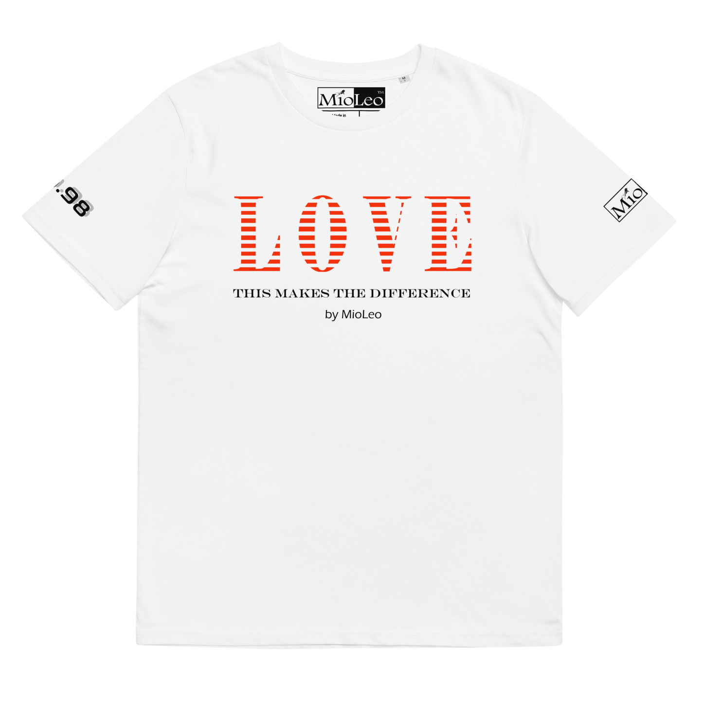 Unisex T-Shirt White-Line No.098 "1 of 5K" by MioLeo