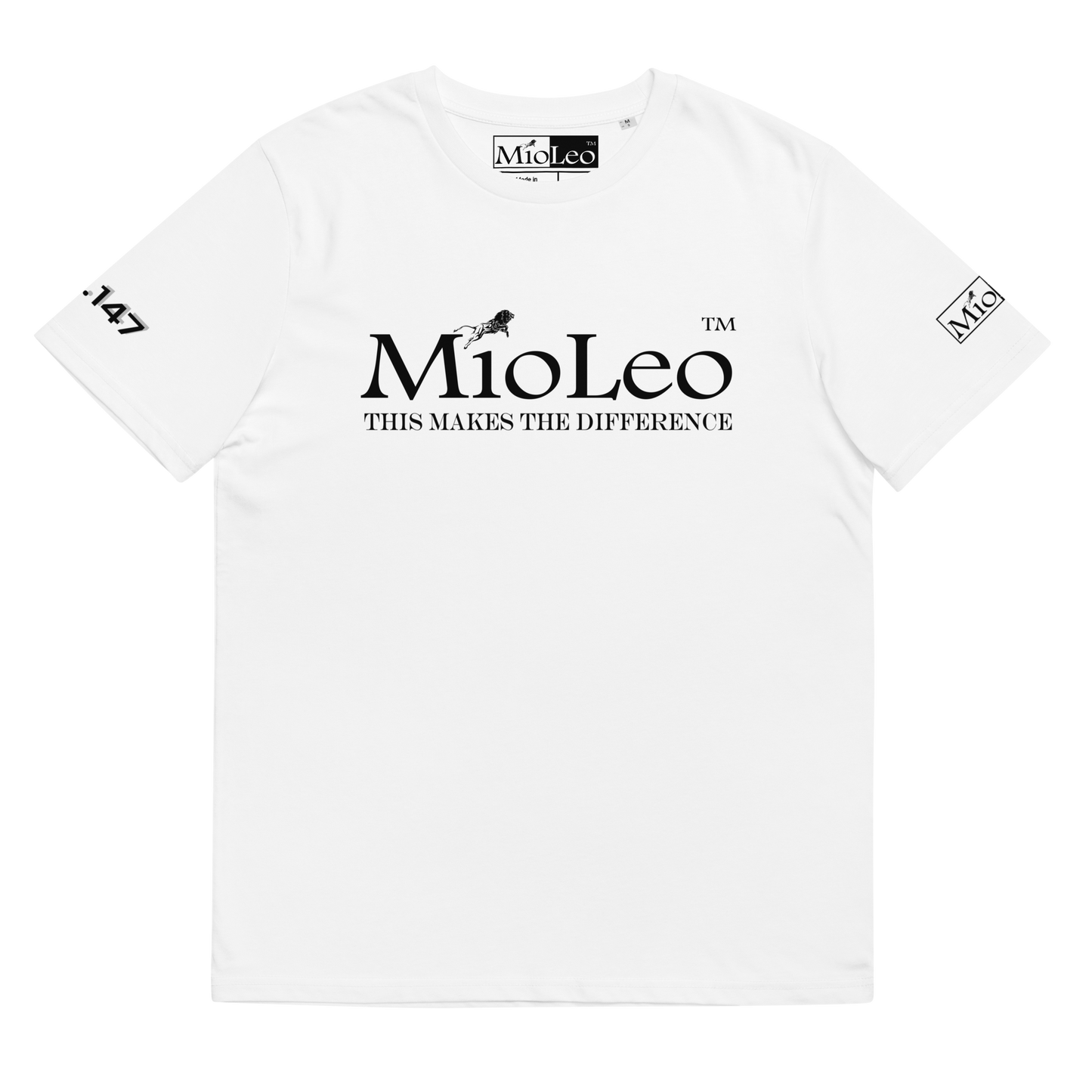 Unisex T-Shirt White-Line No.147 "unlimited" by MioLeo