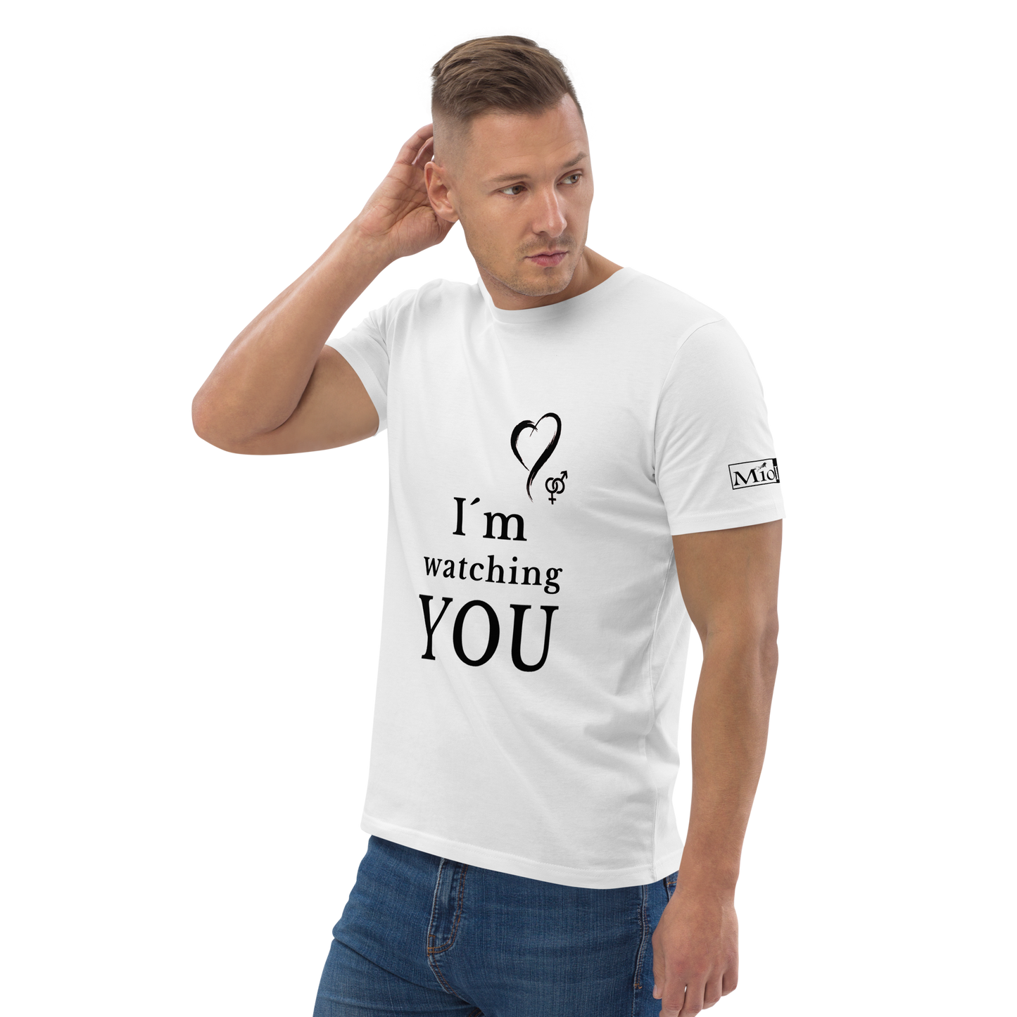 Hetero T-Shirt aus Bio-Baumwolle - Love-Line No.024 „unlimited“ von MioLeo