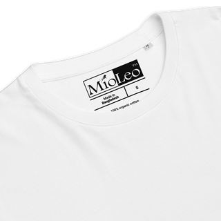 Unisex Organic Cotton T-Shirt - White-Line No.001-8 "1 of 50K Mass-Luxury" by MioLeo