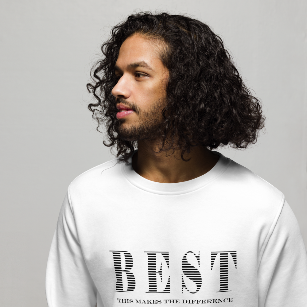 Unisex Pullover White-Line No.093 "1 of 10K Limited" by MioLeo
