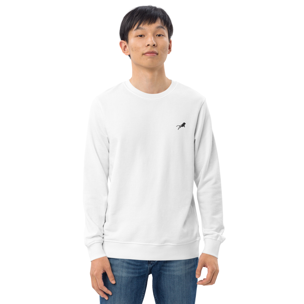 Unisex Organic Sweatshirt - White-Line No.001-6 "1 of 50K Mass-Luxury" by MioLeo