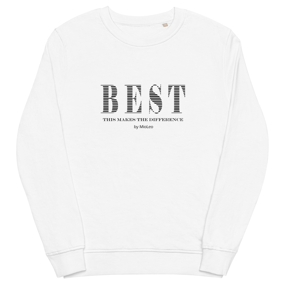 Unisex Pullover White-Line No.093 "1 of 5K" by MioLeo