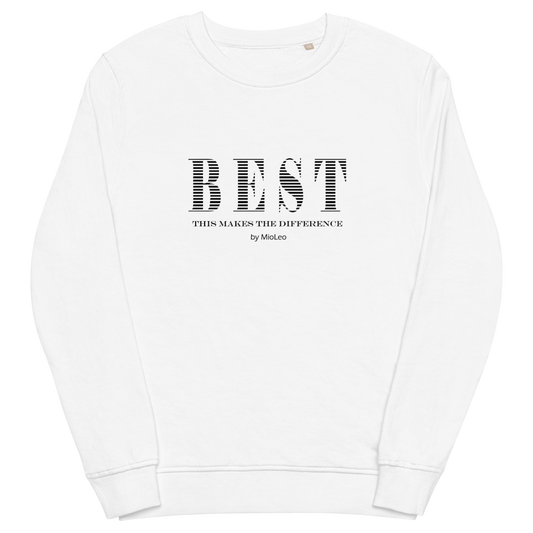 Unisex Pullover White-Line No.093 "1 of 5K" by MioLeo