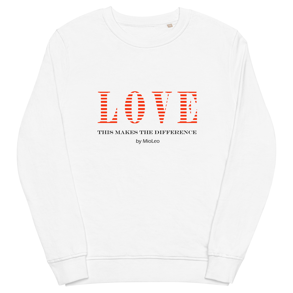 Unisex Pullover White-Line No.098 "1 of 5K" by MioLeo