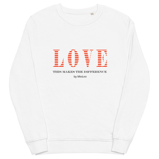 Unisex Pullover White-Line No.098 "1 of 5K" by MioLeo