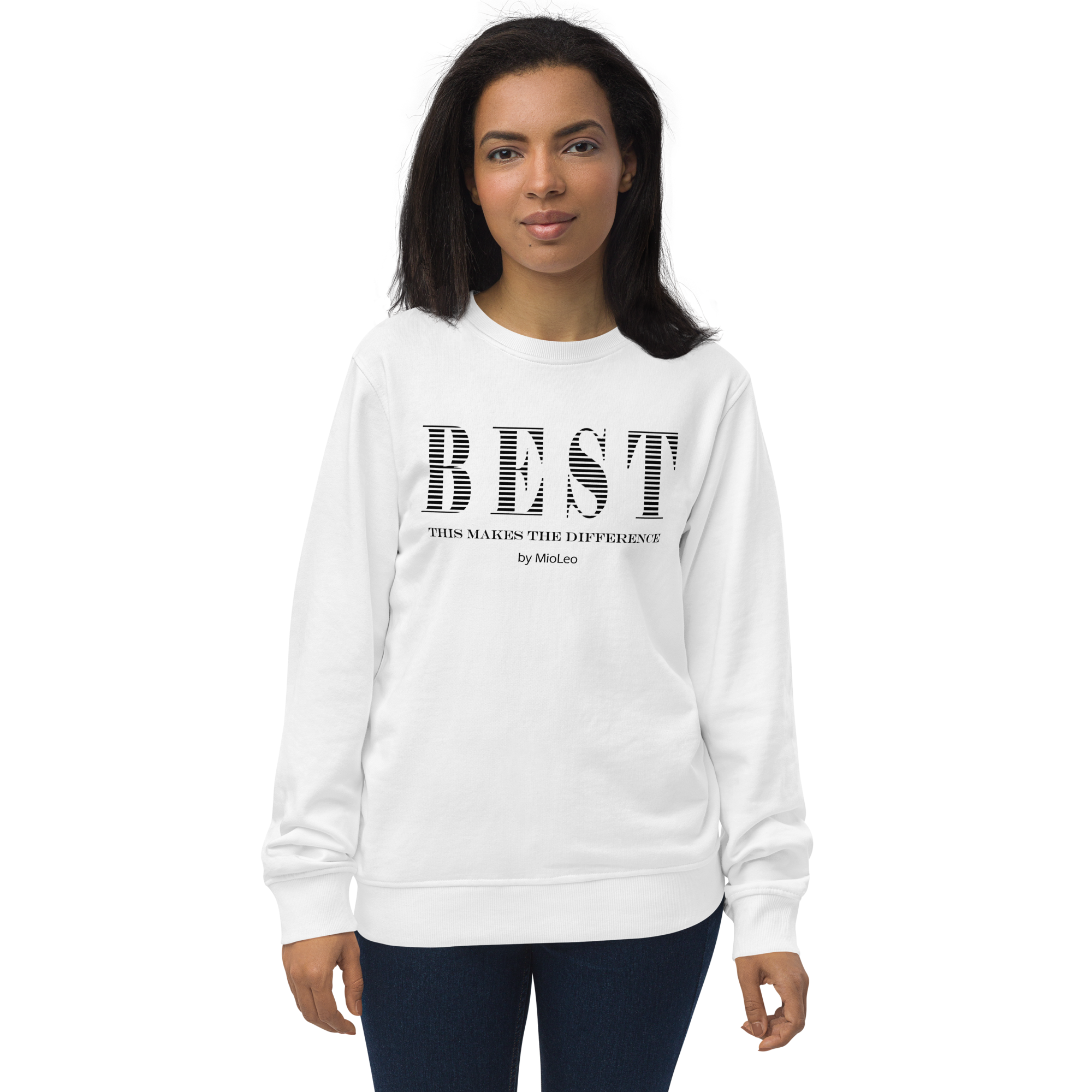 Unisex Pullover White-Line No.093 "1 of 10K Limited" by MioLeo