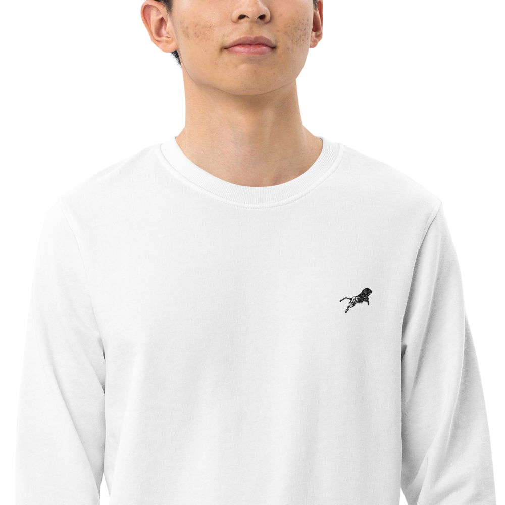 Unisex Organic Sweatshirt - White-Line No.001-6 "1 of 50K Mass-Luxury" by MioLeo
