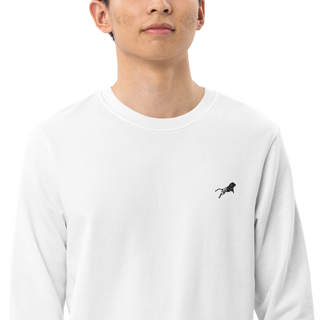Unisex Organic Sweatshirt - White-Line No.001-6 "1 of 50K Mass-Luxury" by MioLeo
