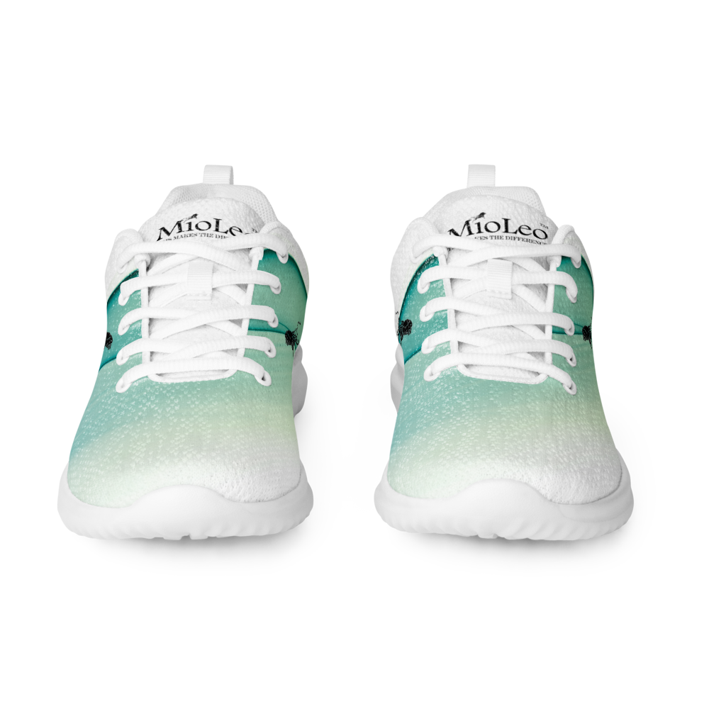 Women’s Athletic Shoes White-Line No.899 "1 of 5K" by MioLeo